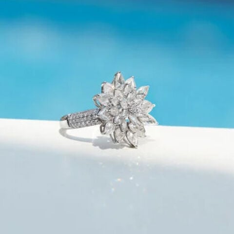 Blooming Solitaire Ring